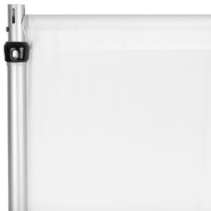 Alternative view of Chiffon Curtain Drape 14ft H x 118" W Panel - White