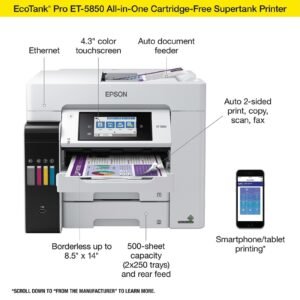 Alternative view of Epson EcoTank Pro ET-5850 Color Laser