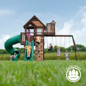 Alternative view of Backyard Discovery Skyfort III Swing Set