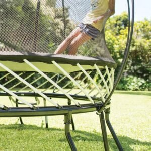 Alternative view of Springfree Trampoline 8′ Compact Round Trampoline with Safety Enclosure