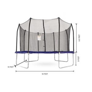 Alternative view of Skywalker Trampolines 14′ Square Trampoline with Enclosure