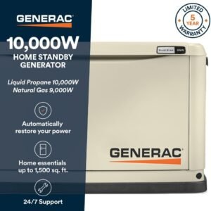 Alternative view of Generac Guardian 10kW Home Backup Standby Generator 7172