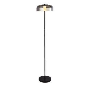 Frisbee Smoked Glass LED Floor Lamp