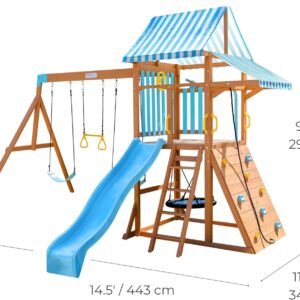 Alternative view of Teamson Kids Laguna Swing Set Playset