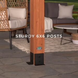 Alternative view of Backyard Discovery Beaumont Freestanding Pergola 2101579COM