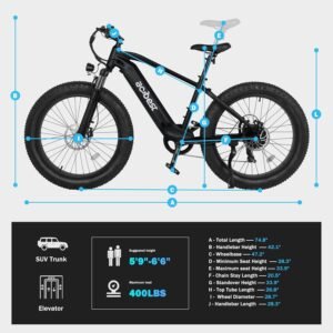 Alternative view of All-Terrain Mountain Ebike 1400W Power & 65mi Range