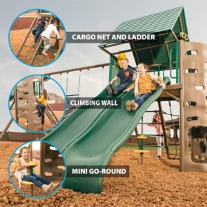 Alternative view of Lifetime Big Stuff Swing Set