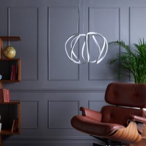 Alternative view of Alonsa Small White LED Pendant