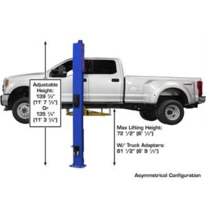 Alternative view of Atlas Equipment Platinum PVL10 ALI Certified Commercial Overhead 10,000 lb. Capacity 2-Post Lift