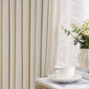 Cecile Wool Curtains Luxury Jacquard Heavyweight Classic Custom Drapes | Grey Blue