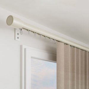 Alternative view of Custom Single / Double Curtain Track Rod Traverse Rod with Hooks for Windows Heavy Duty