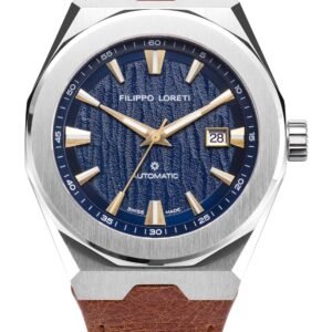 Matterhorn Blue Automatic Brown Leather
