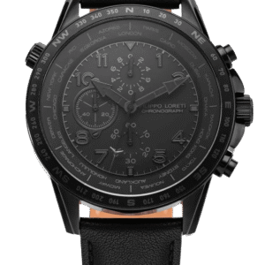 Oscura All Black 45mm Leather
