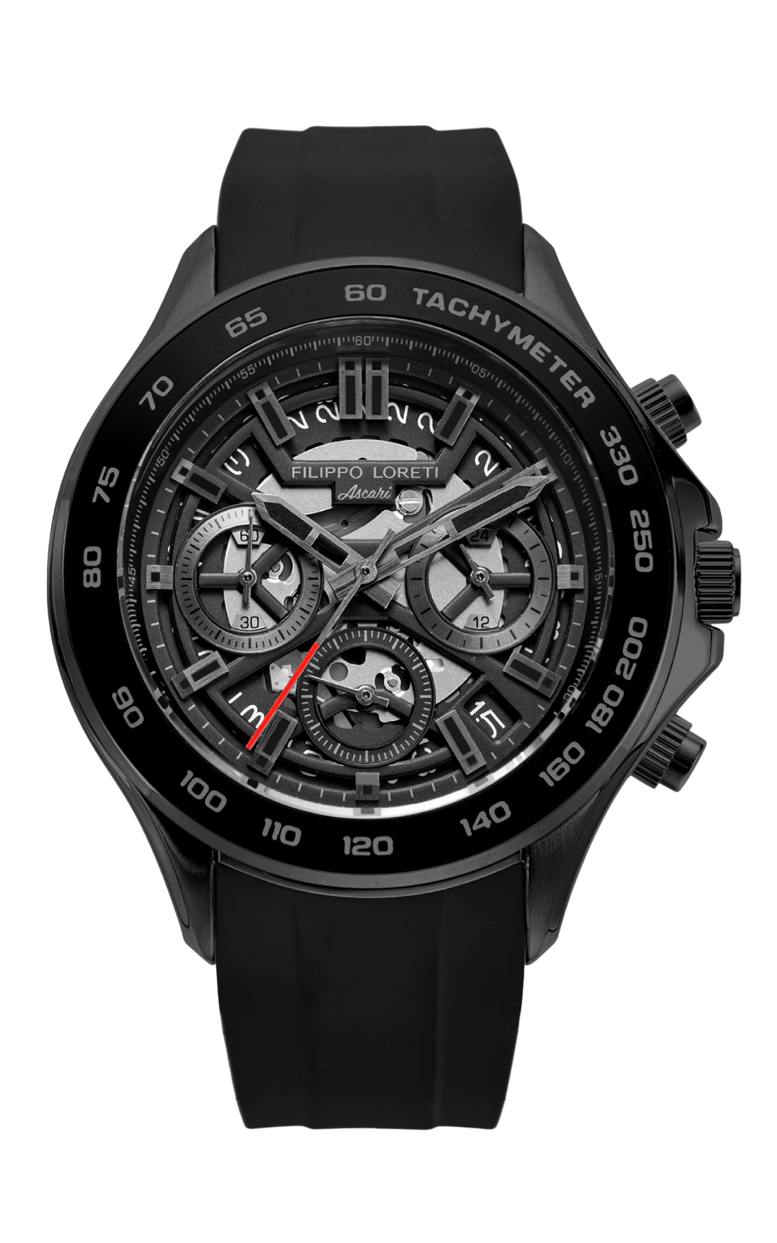 Ascari Monza Skeleton All Black Rubber