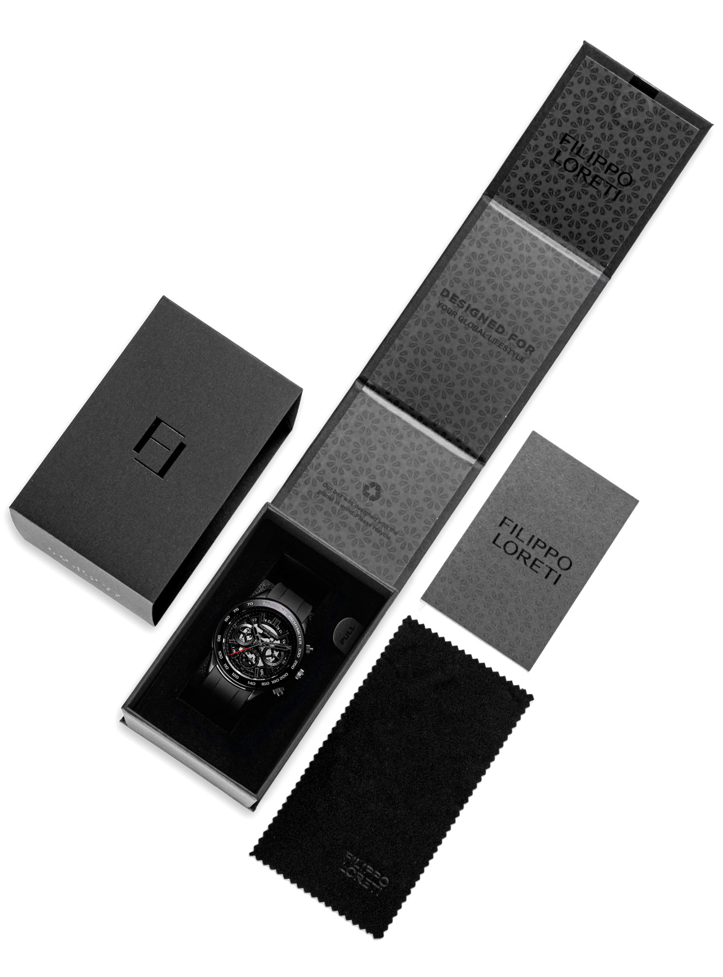 Ascari Monza Skeleton All Black Rubber - Image 6