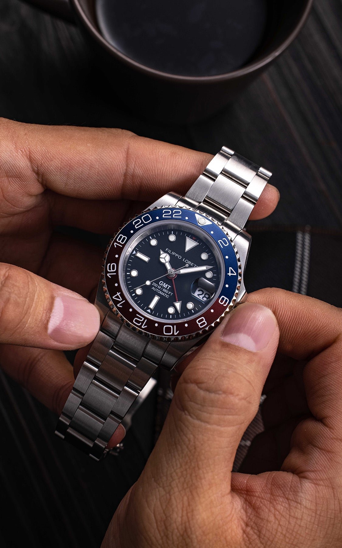 Aquadiver GMT Automatic Red & Blue - Image 4
