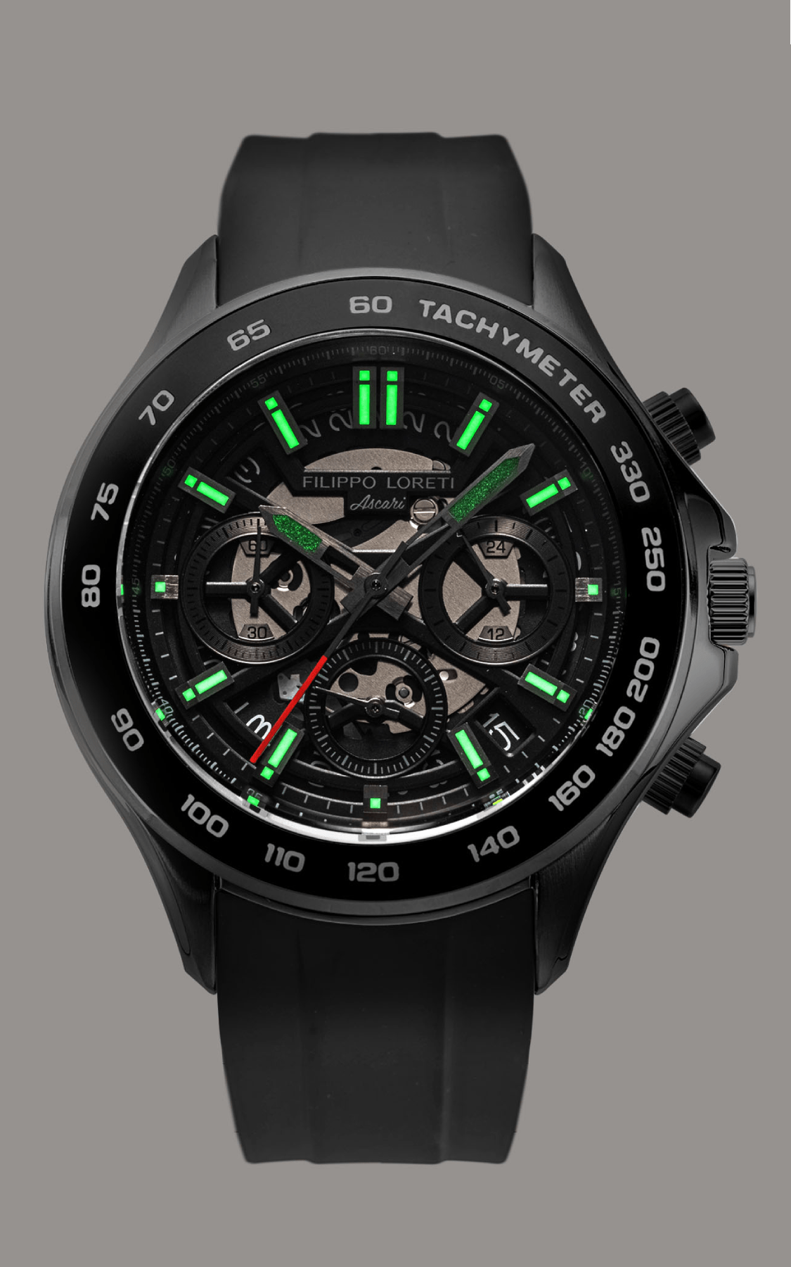 Ascari Monza Skeleton All Black Rubber - Image 4