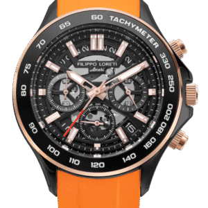 Ascari Monza Skeleton Black Rose Tiger Rubber