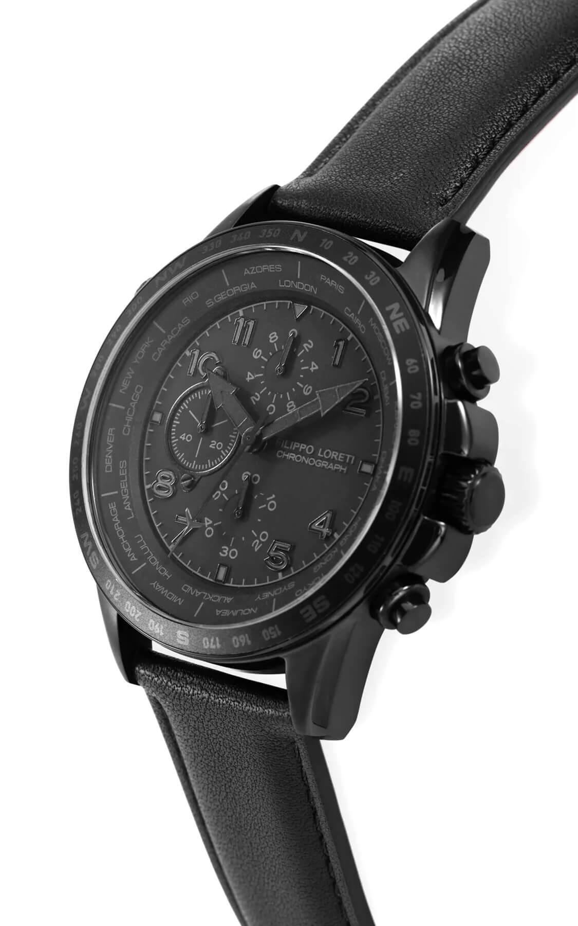 Oscura All Black 45mm Leather - Image 2